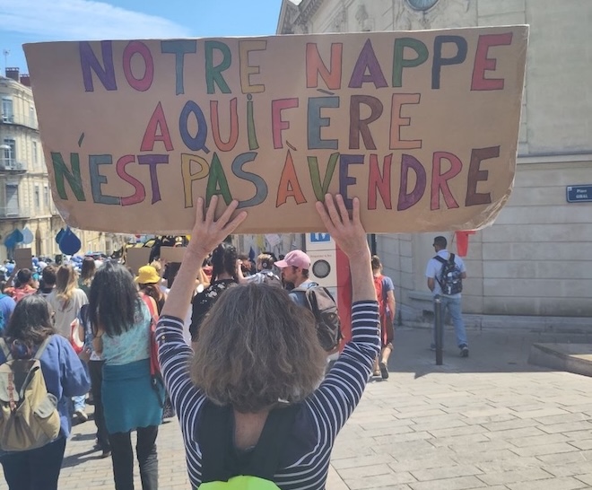 Mobilisation eau 24 mai : notre nappe aquifère n'est pas à vendre